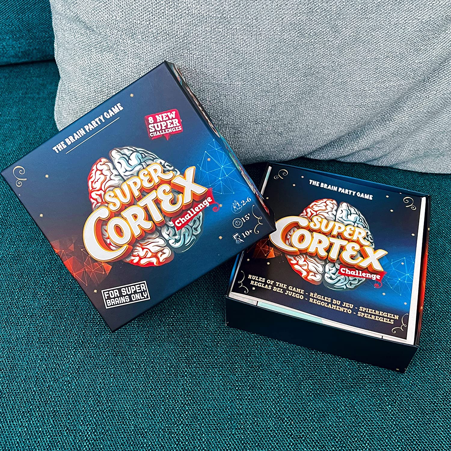 Zygomatic | Super Cortex Challenge | Challenging Party Card Game | Ages 8+ | 2-6 Players | 15+ Minutes Playing Time