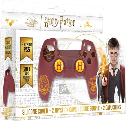 Freaks And Geeks Wizarding World Harry Potter 150032b Silicon Grip For Playstation 5 Controller, gryffindor, Red