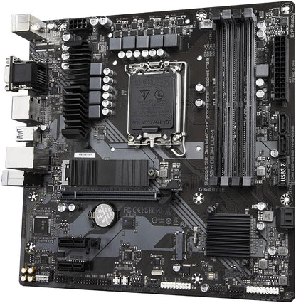 Gigabyte B760M DS3H DDR4 Motherboard - Supports Intel Core 14th Gen CPUs, 6+2+1 Phases Digital VRM, up to 5333MHz DDR4 (OC), 2xPCIe 4.0 M.2, 2.5GbE LAN, USB 3.2 Gen2