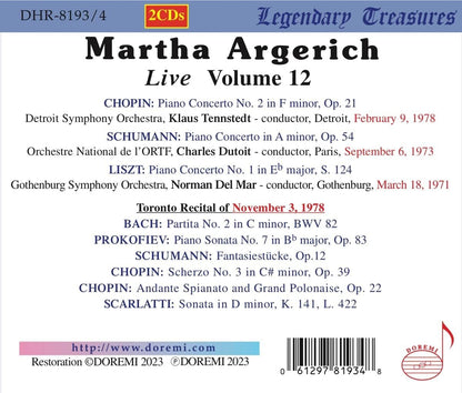 Martha Argerich: Live - Volume 12