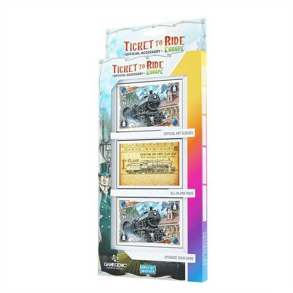 Gamegenic GGS15003 - Ticket to Ride Europe Art Sleeves (168 Sleeves