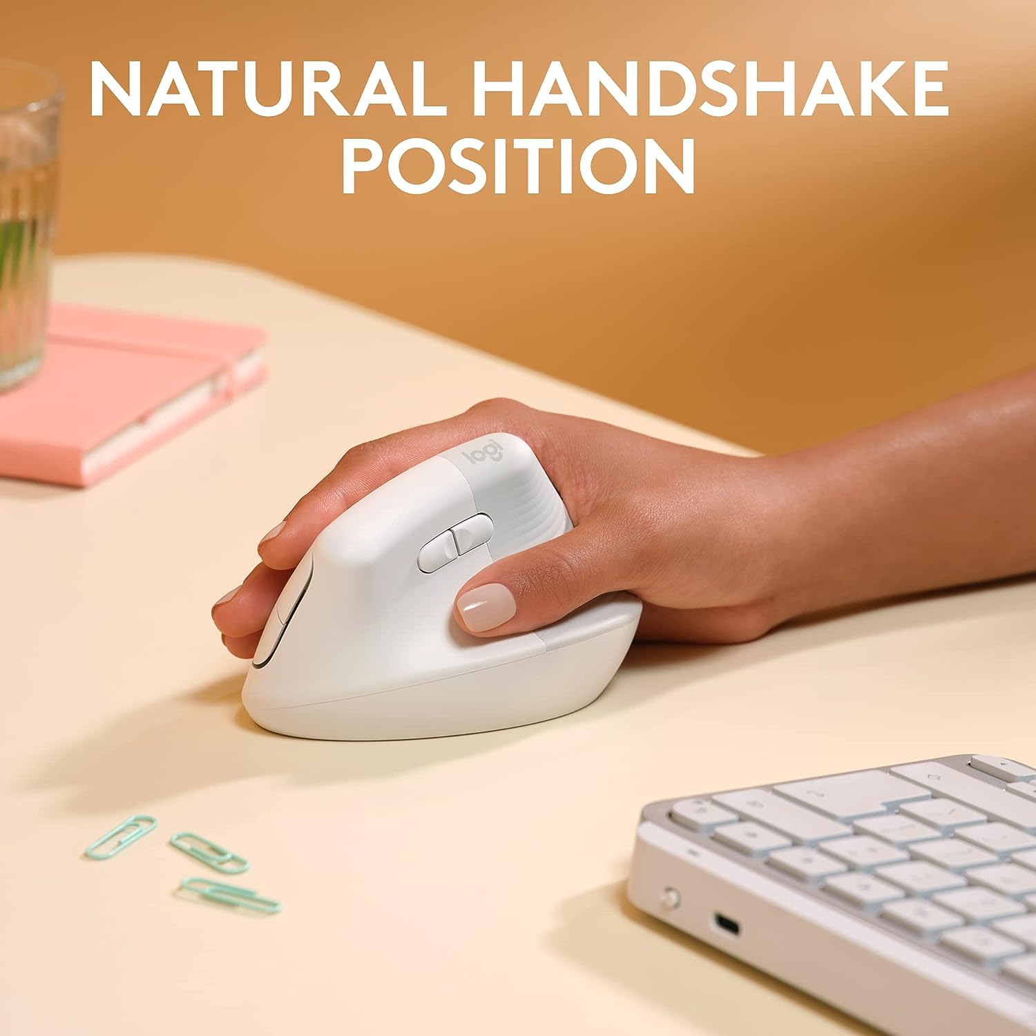Lift Vertical Ergonomic Mouse for Mac - Wireless, Bluetooth, Right-Handed