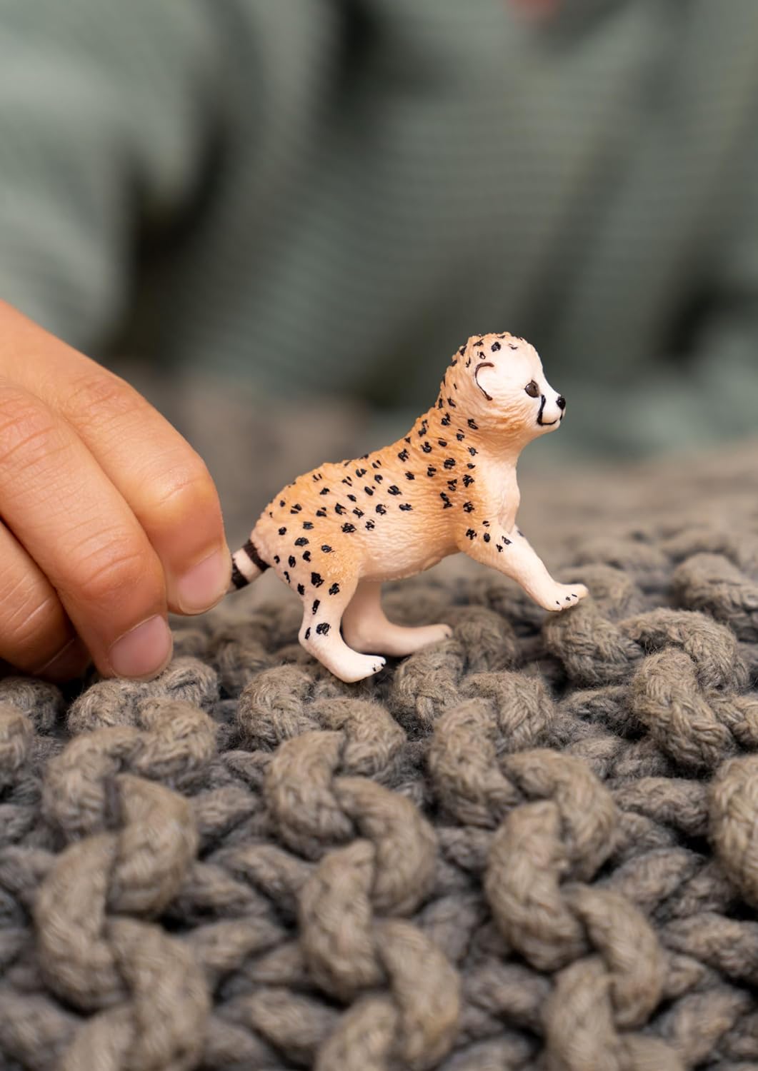 SCHLEICH 14866 Cheetah Baby Wild Life Toy Figurine for children aged 3-8 Years