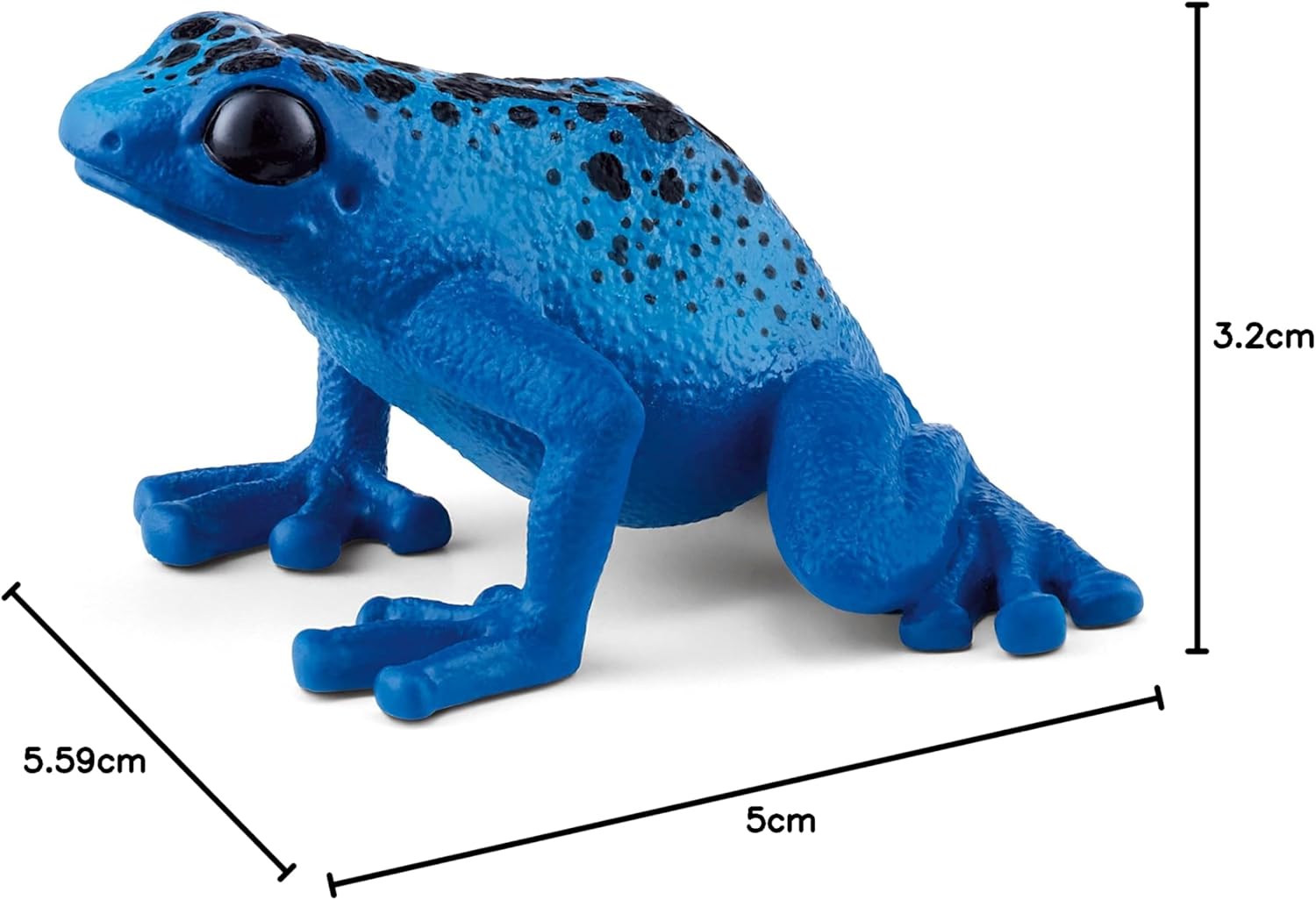 Schleich Wild Life New 2023, Wild Animal Rainforest Jungle Toys for Kids, Poison Dart Frog Toy, Blue, Ages 3+ Blue Poison Dart Frog