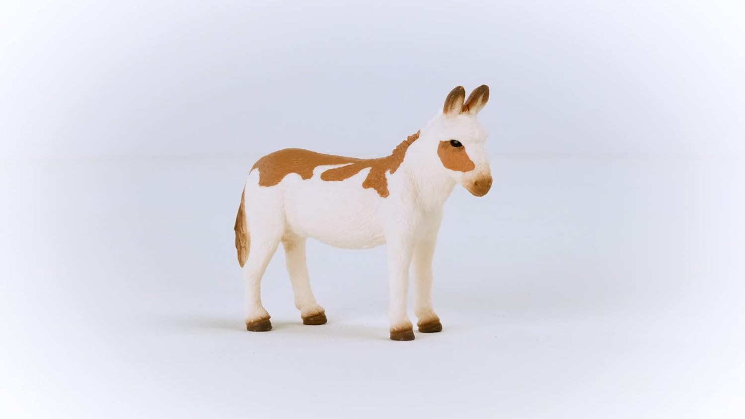 schleich 13961 American Spotted Donkey, from 3 years FARM WORLD - Figurine, 8 x 2 x 7 cm