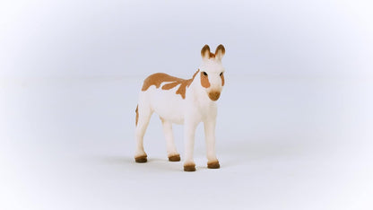 schleich 13961 American Spotted Donkey, from 3 years FARM WORLD - Figurine, 8 x 2 x 7 cm