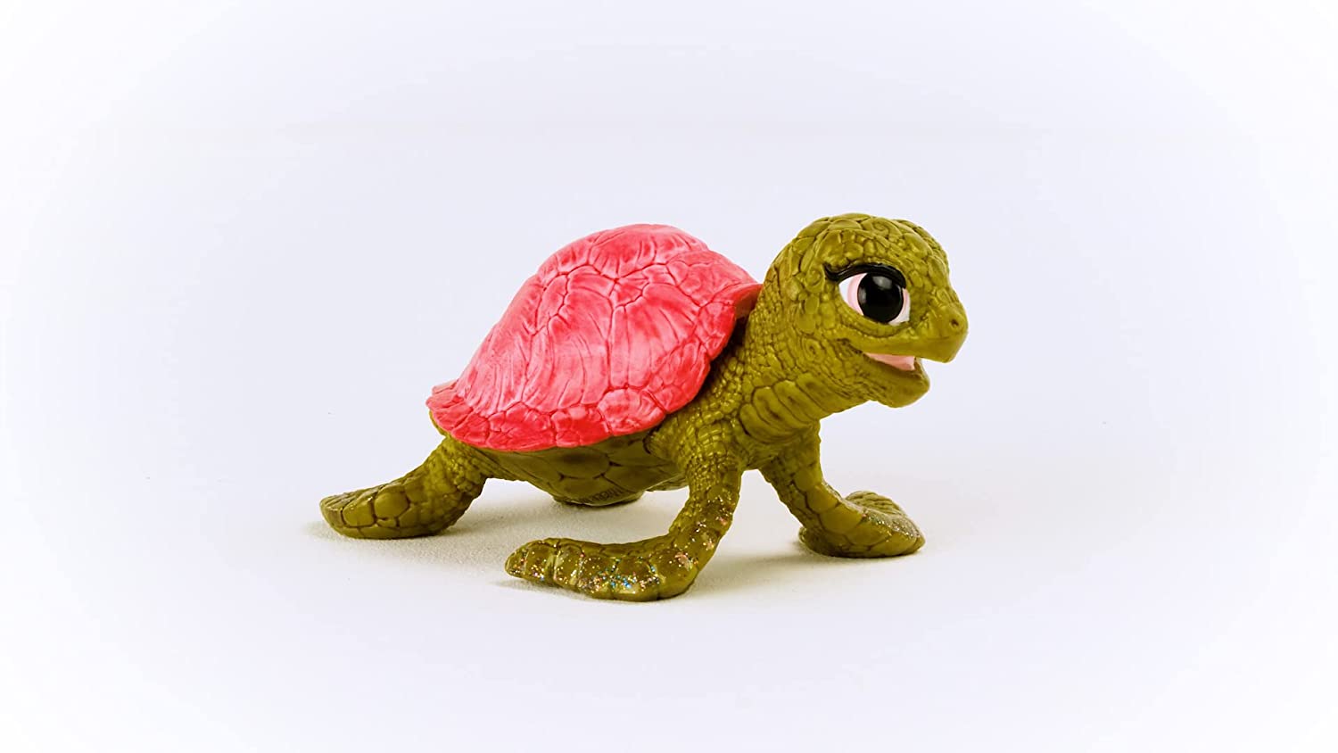 schleich BAYALA 70759 Pink Sapphire Schildkröte Spielzeugfigur - Märchenhafte Rosa Saphir Schildkröte Meereskreatur Meeres-Tierfigur Figuren für Kinder ab 5 Jahren, 2.1 inch