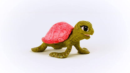 schleich BAYALA 70759 Pink Sapphire Schildkröte Spielzeugfigur - Märchenhafte Rosa Saphir Schildkröte Meereskreatur Meeres-Tierfigur Figuren für Kinder ab 5 Jahren, 2.1 inch