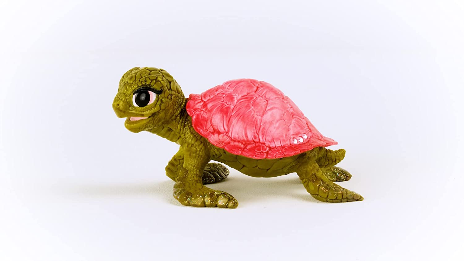 schleich BAYALA 70759 Pink Sapphire Schildkröte Spielzeugfigur - Märchenhafte Rosa Saphir Schildkröte Meereskreatur Meeres-Tierfigur Figuren für Kinder ab 5 Jahren, 2.1 inch