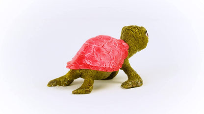 schleich BAYALA 70759 Pink Sapphire Schildkröte Spielzeugfigur - Märchenhafte Rosa Saphir Schildkröte Meereskreatur Meeres-Tierfigur Figuren für Kinder ab 5 Jahren, 2.1 inch