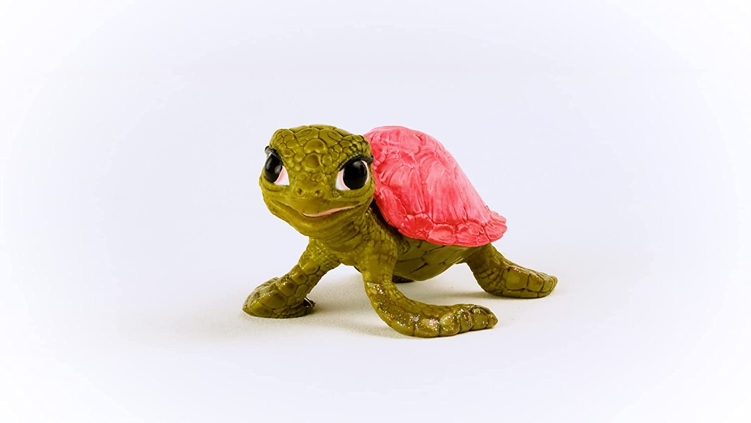 schleich BAYALA 70759 Pink Sapphire Schildkröte Spielzeugfigur - Märchenhafte Rosa Saphir Schildkröte Meereskreatur Meeres-Tierfigur Figuren für Kinder ab 5 Jahren, 2.1 inch