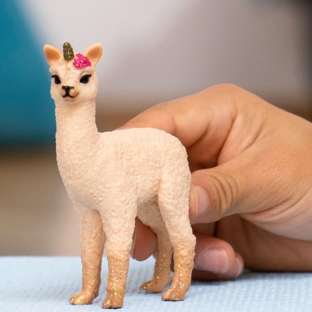 Schleich bayala New 2023, Unicorn Mythical Creature Toys for Girls and Boys, Baby Llama Unicorn Toy Figurine, Ages 5+ Llamacorn Baby