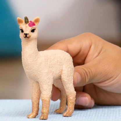 Schleich bayala New 2023, Unicorn Mythical Creature Toys for Girls and Boys, Baby Llama Unicorn Toy Figurine, Ages 5+ Llamacorn Baby
