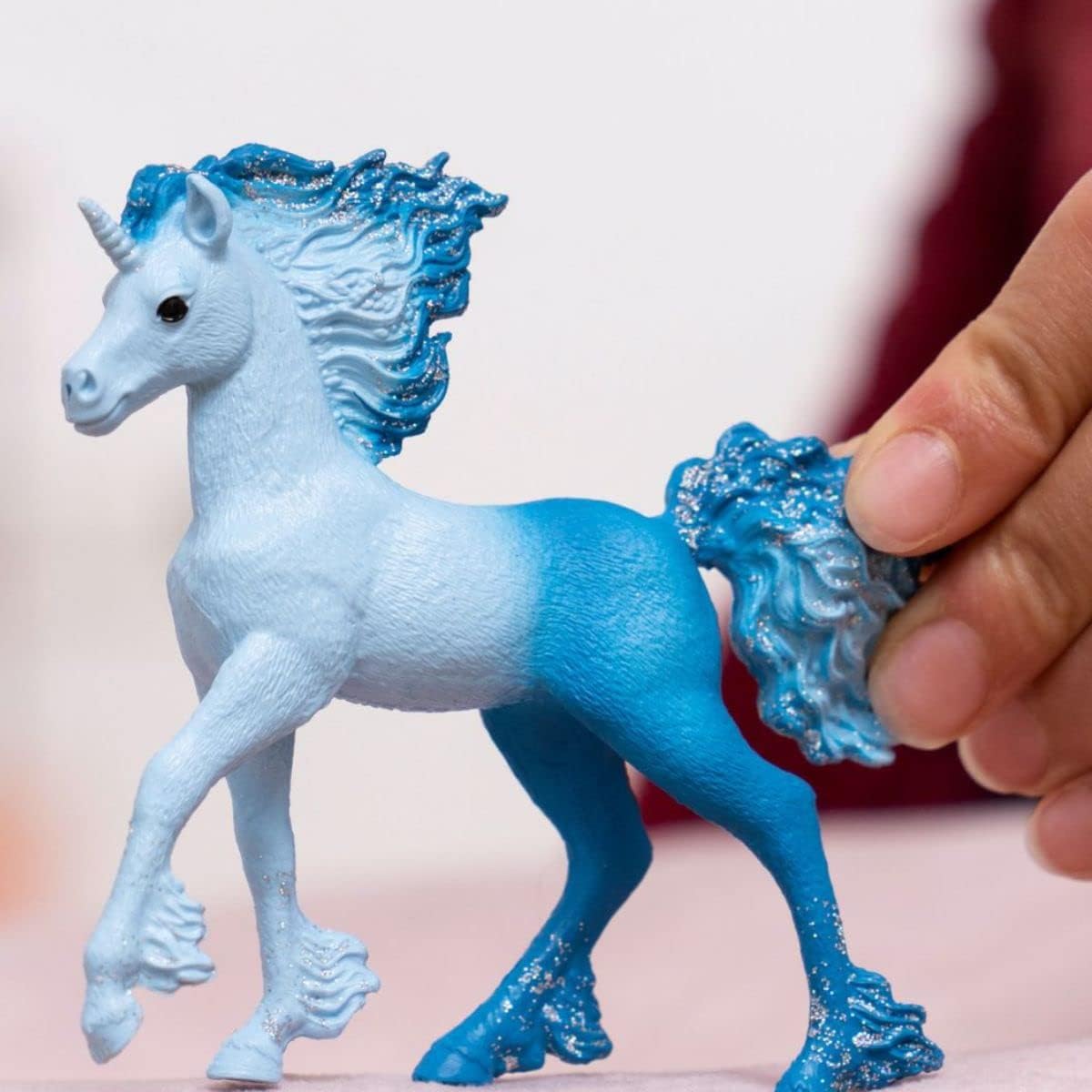 Schleich bayala New 2023, Unicorn Toys for Girls and Boys, Elementa Water Flame Baby Unicorn Toy Figurine, Ages 5+