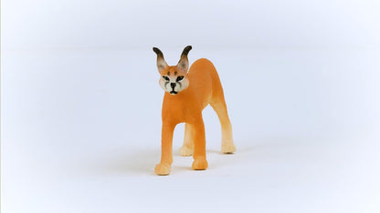 SCHLEICH 14867 Caracal Female Wild Life Toy Figurine for children aged 3-8 Years