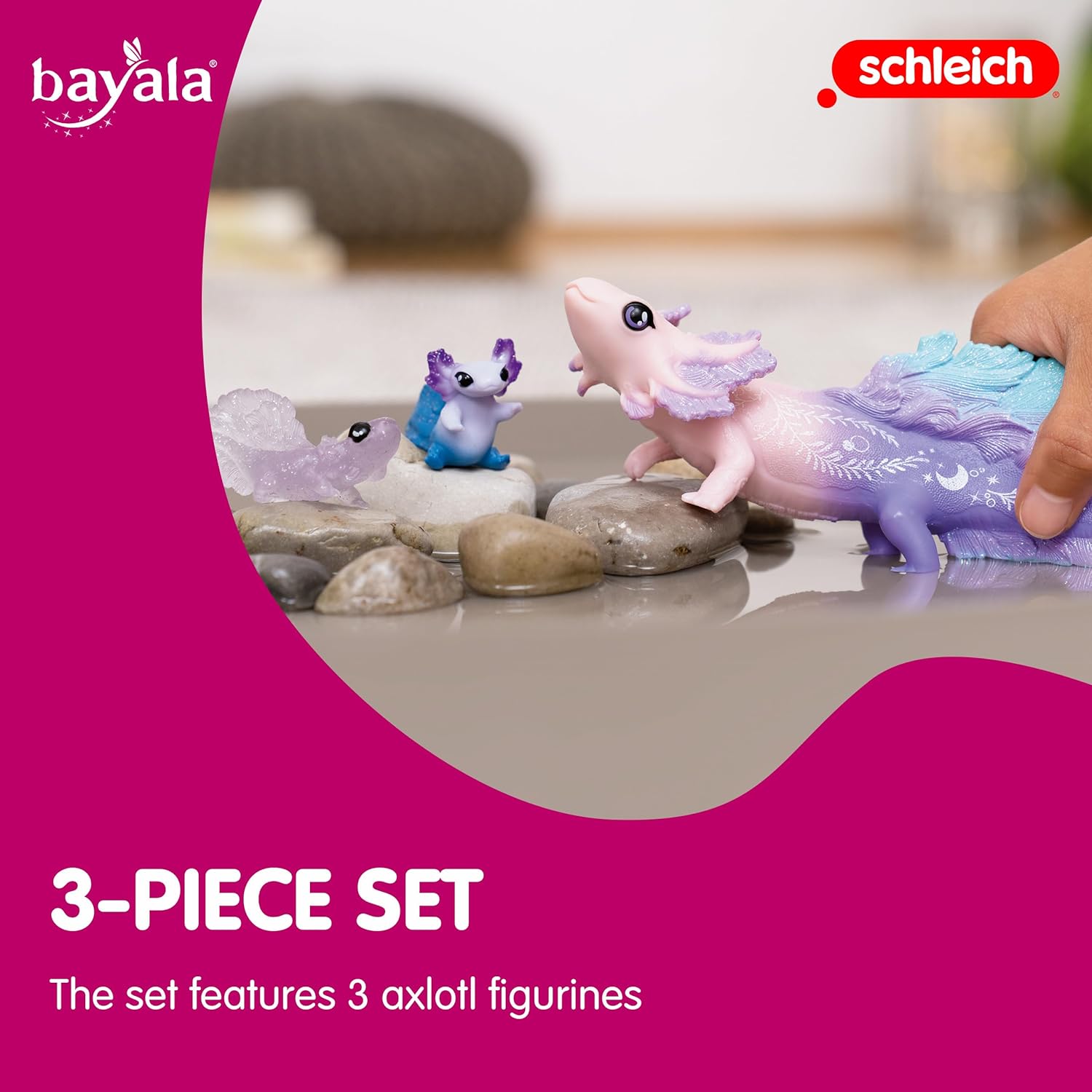 SCHLEICH 42628 Axolotl discovery Set bayala Toy Playset for children aged 5-12 Years