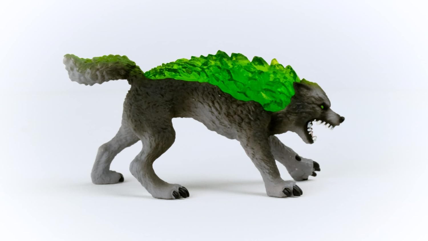 schleich ELDRADOR CREATURES 70153 Granitwolf - Realistische Gefährliche Fantasy Monster Actionfigur, Mythische Wolfsfigur mit Realistischen Details, Figuren ab 7 Jahren