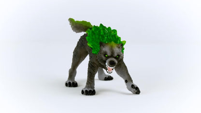 schleich ELDRADOR CREATURES 70153 Granitwolf - Realistische Gefährliche Fantasy Monster Actionfigur, Mythische Wolfsfigur mit Realistischen Details, Figuren ab 7 Jahren