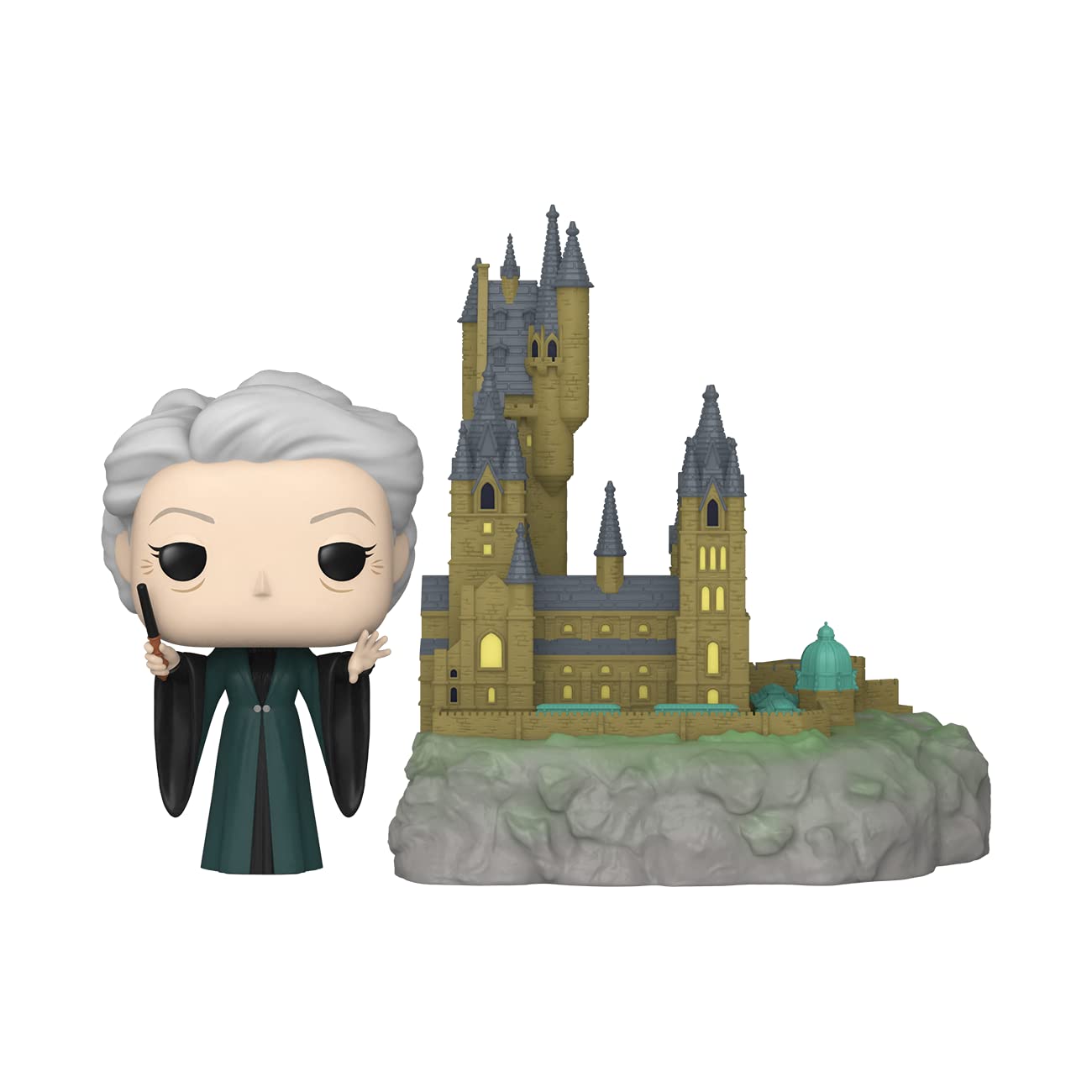 Funko Pop! Town: Harry Potter: Chamber of Secrets 20th Anniversary - Minerva with Hogwarts, Multicolor