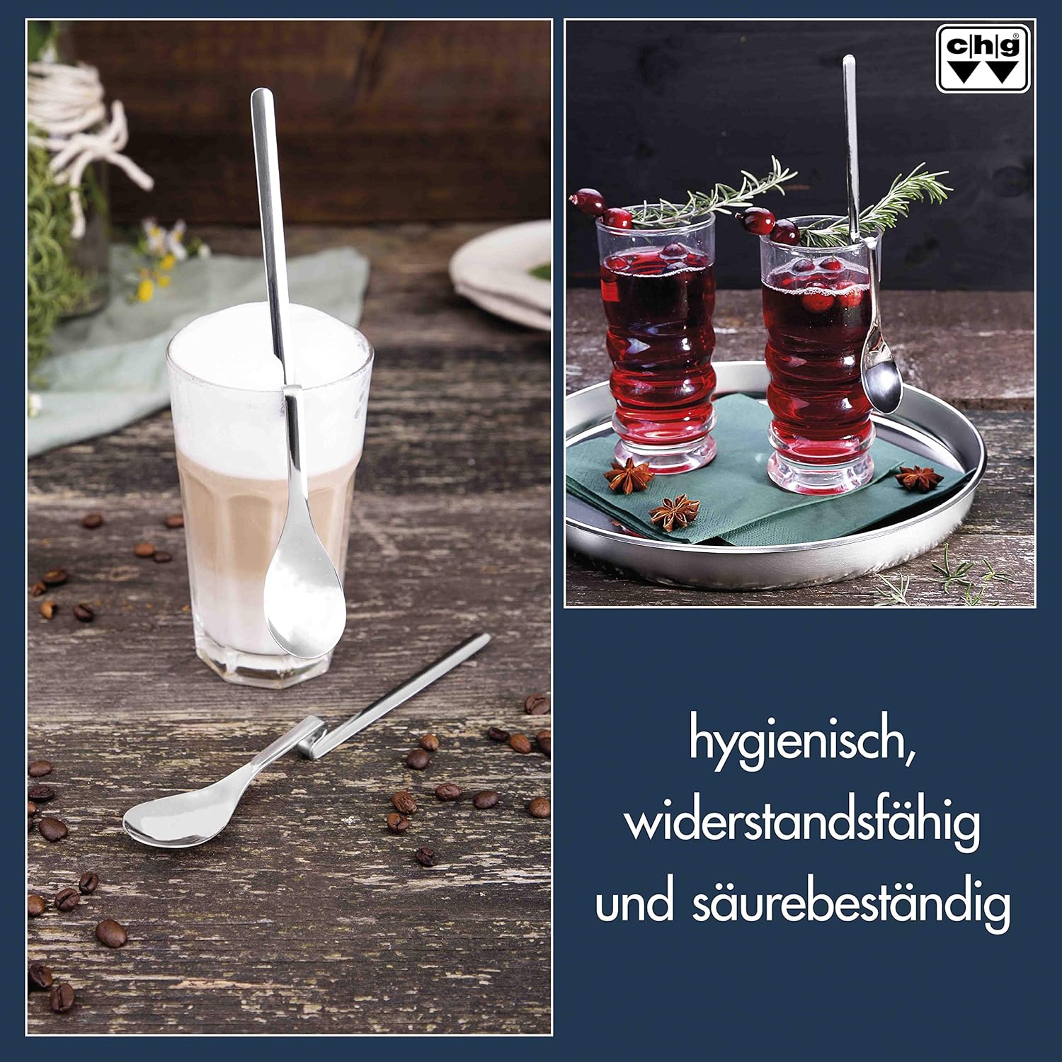 chg Longdrink Spoon with Kink 6 Pieces Length: 20 cm