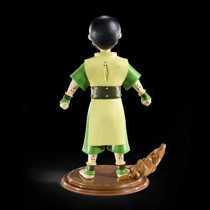 BendyFigs The Noble Collection Avatar Toph - Noble Toys 17cm Bendable Posable Collectible Doll Figure With Stand and Mini Accessory