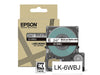 Epson Etikettenkassette, mattes Beschriftungsband LK-6WBJ schwarz auf weiß, langlebiges Band für Epson LabelWorks Etikettendrucker, wasser- & verschleißfest, 8 m x 24 mm