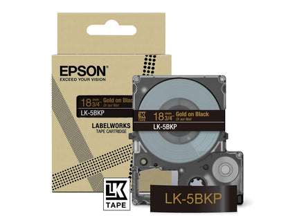 EPSON Schriftband LK LK-5BKP C53S672095, 18 mm gol