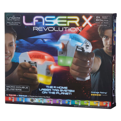 Laser X Revolution Micro Blasters, choose the colour of your team, blast over . Real life infrared gaming experience.,Black,60 metres