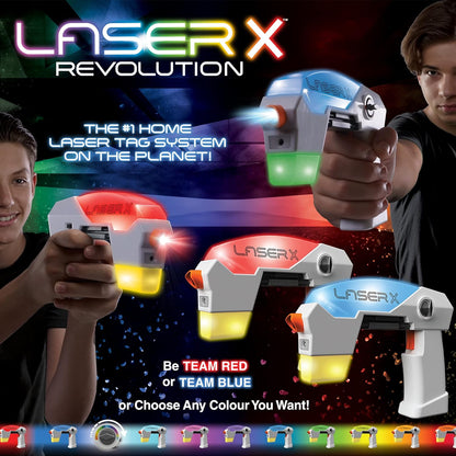 Laser X Revolution Micro Blasters, choose the colour of your team, blast over . Real life infrared gaming experience.,Black,60 metres