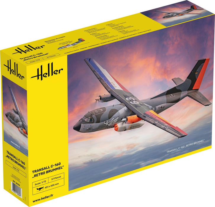 HELLER JOUSTRA Model Aeroplane Transall C-160 Retro Brummel