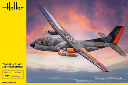 HELLER JOUSTRA Model Aeroplane Transall C-160 Retro Brummel