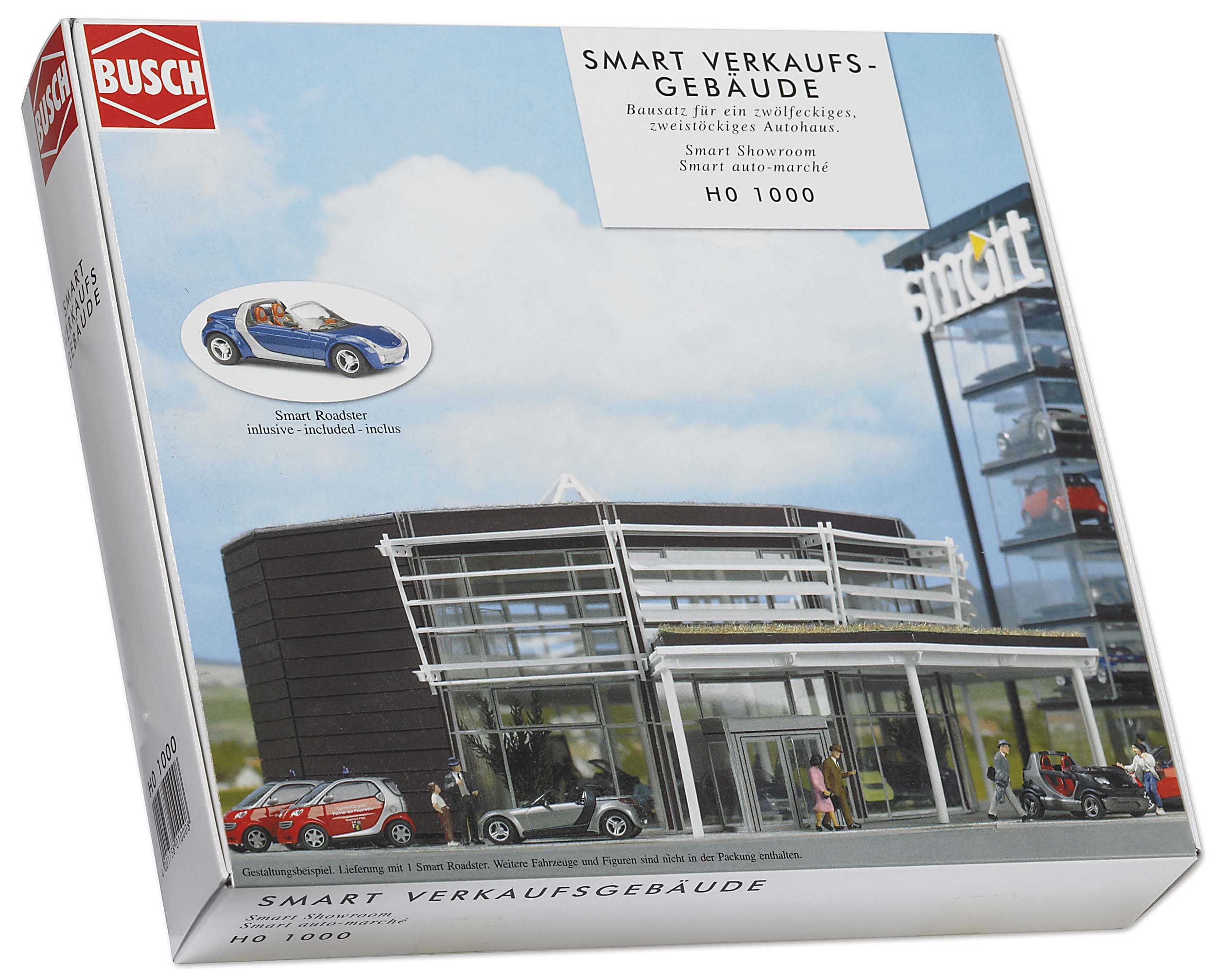 Busch 1000 Smart car Shopping Center HO Structure Scale Model Structure