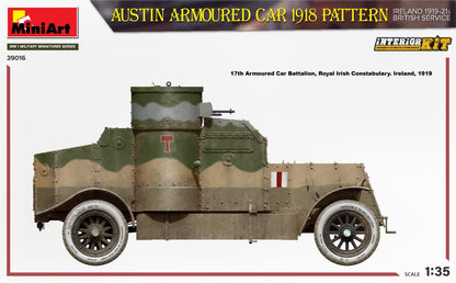 MiniArt MIN39016 WWI 1:35-Austin Armored Car (Ireland 1919-21), Molded Color