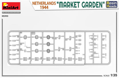 MiniArt MIN35393 1:35-Market Garden, Holland 1944, w/Resin Heads Scale Model kit, Unpainted