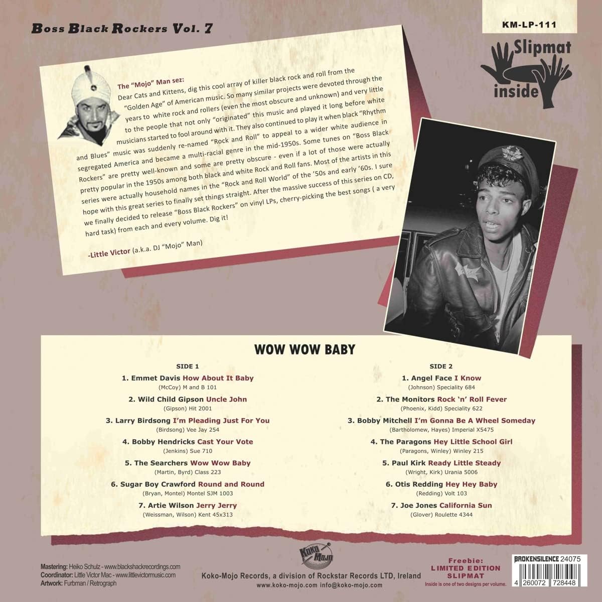 Boss Black Rockers Vol 7 Wow Wow Baby