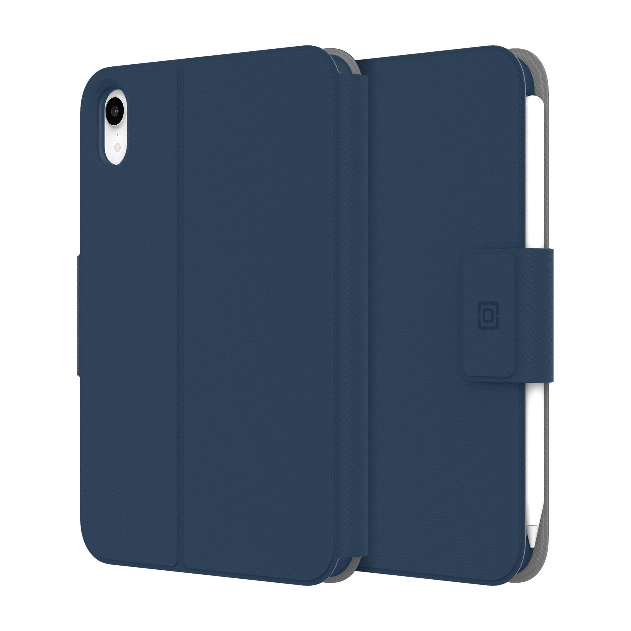 Sureview Navy Blue Plant Leather Flip Case for iPad Mini 6 2021