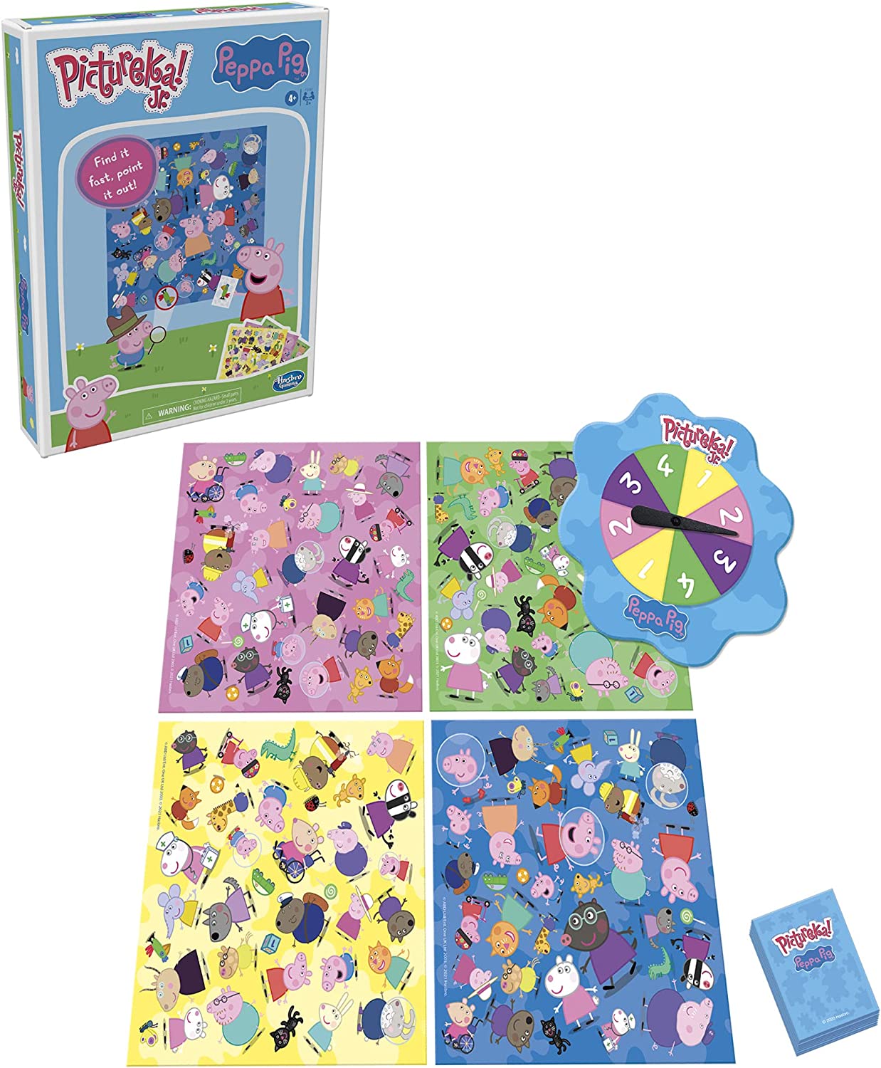 Hasbro Pictureka! Junior Peppa Pig Game, Picture Game, Fun Board Game for Preschoolers, Games for 4 Year Olds and Up, No Reading Required Game