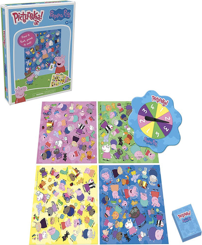 Hasbro Pictureka! Junior Peppa Pig Game, Picture Game, Fun Board Game for Preschoolers, Games for 4 Year Olds and Up, No Reading Required Game