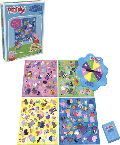 Hasbro Pictureka! Junior Peppa Pig Game, Picture Game, Fun Board Game for Preschoolers, Games for 4 Year Olds and Up, No Reading Required Game