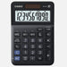 Casio Tischrechner MS-10F, 10-stellig, Steuerberechnung, Währungsumrechnung, Vorzeichenwechsel, Solar/Batteriebetrieb