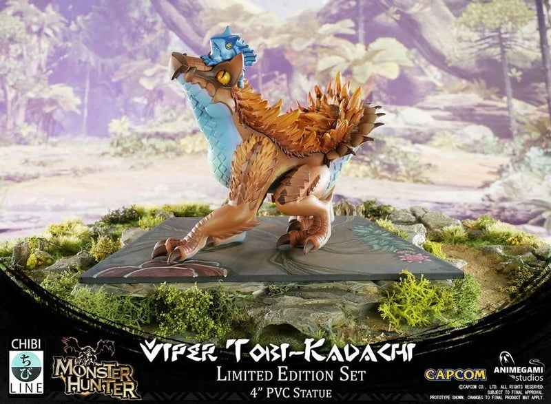 Animegami- Monster Hunter Viper Tobi-Kadachi Figurine, Color, (AGS-CAPMHAFVTKR