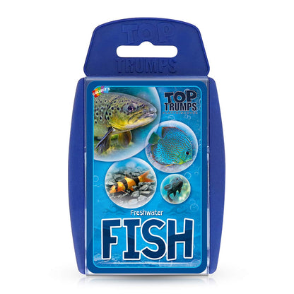 Top Trumps Juego de Cartas clásicos de Peces de Agua Dulce, aprende Datos sobre el pez ángel, Ancistrus y el tiburón Toro en Este Juego Educativo empaquetado, Regalos y Juguetes para niños y niñas a