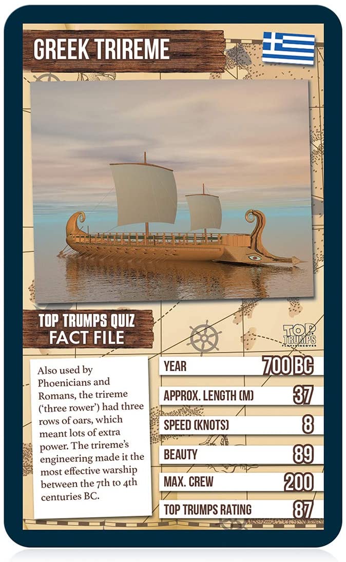 Top Trumps World Famous Ships Card Game
