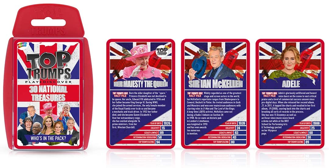 National Treasures Top Trumps Card Game