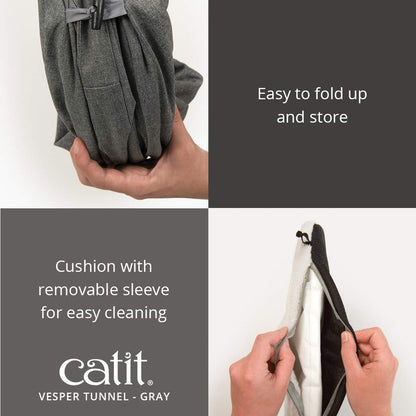 Catit - Cat Tunnel Grey - (781.5022)