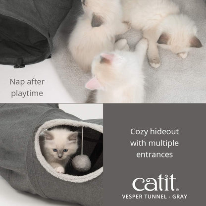 Catit - Cat Tunnel Grey - (781.5022)
