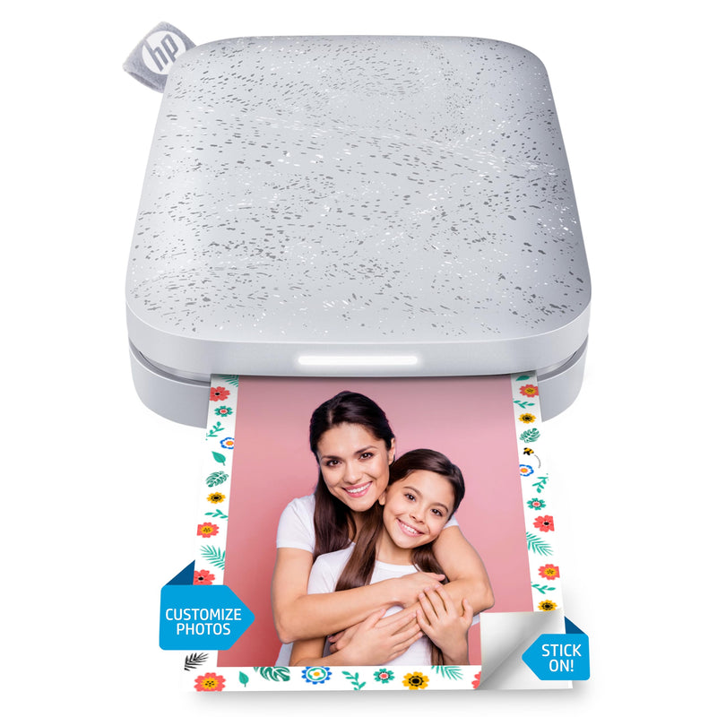 HP HPISPW Sprocket Portable Photo Printer (Luna Pearl) Instantly Prints ZINK 2 x 3 Inch Sticky-Backed Photos from your iOS and Android Device