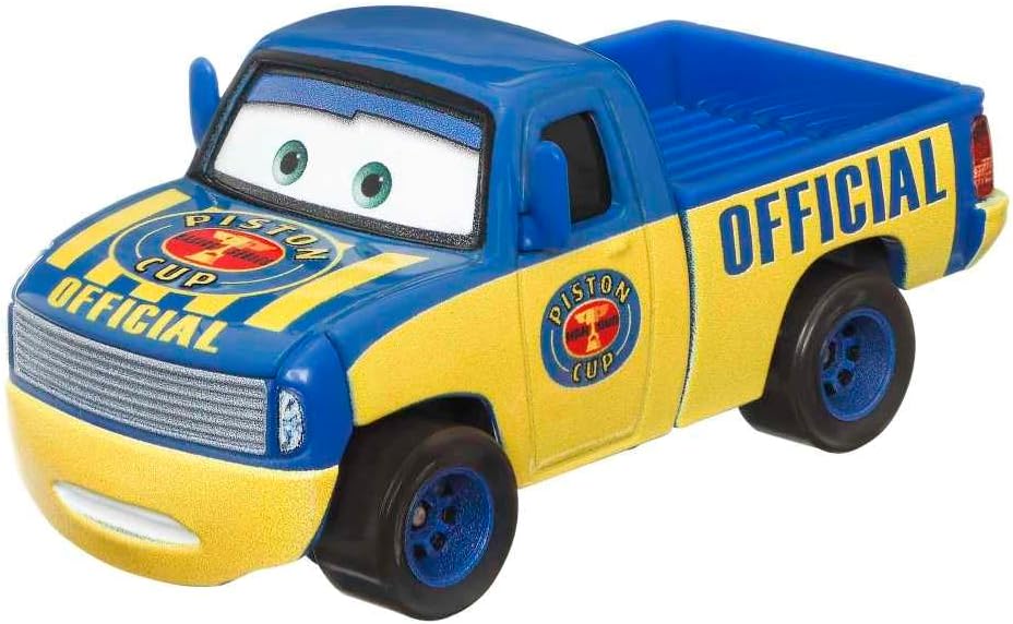 Disney Cars and Pixar Dexter Hover with Flag, 1:55 Scale Exit Toy Vehicle for Ages 3+
