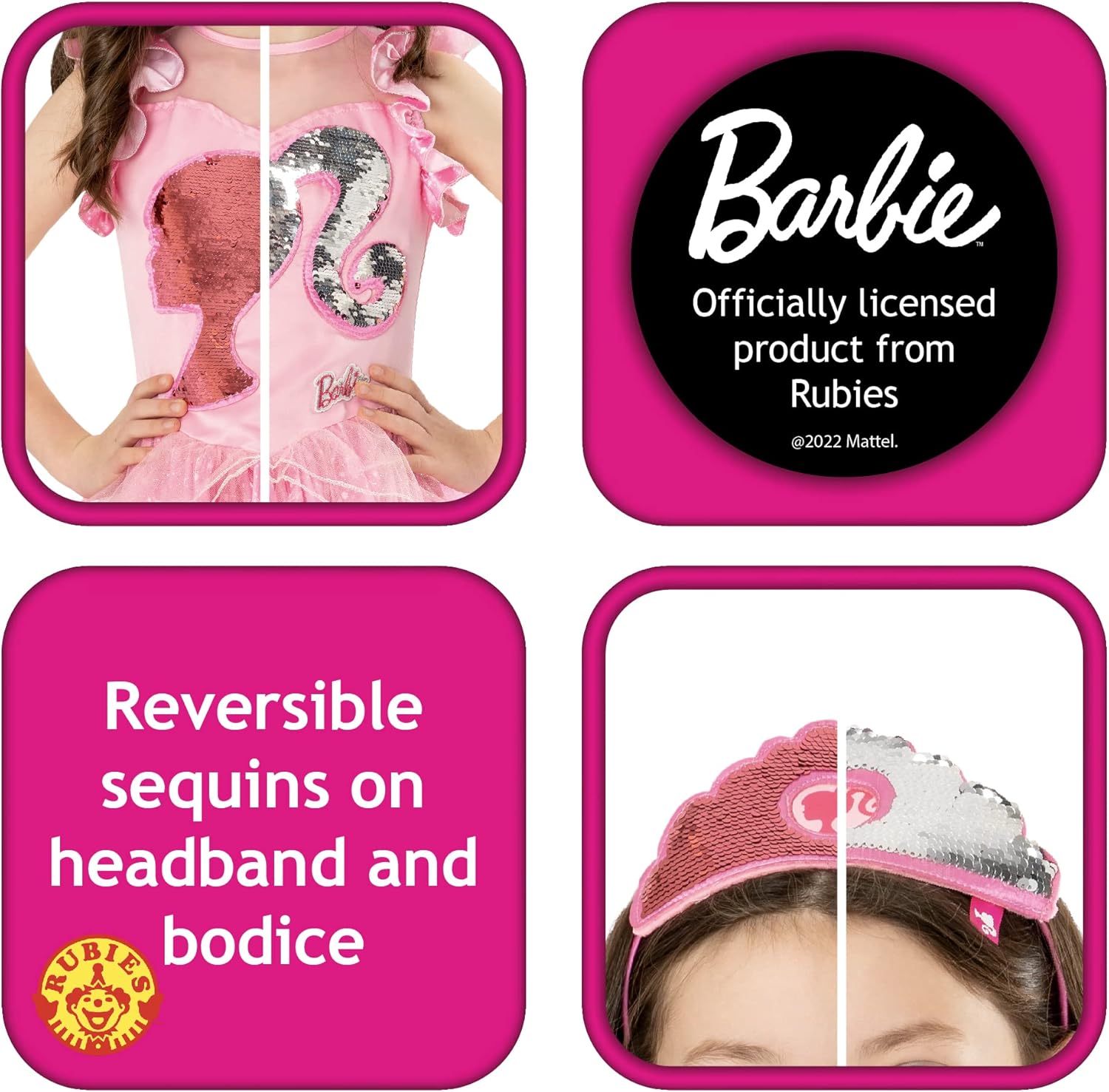 Rubie's Official Barbie Princess Child Dress, Kids Fancy Dress
