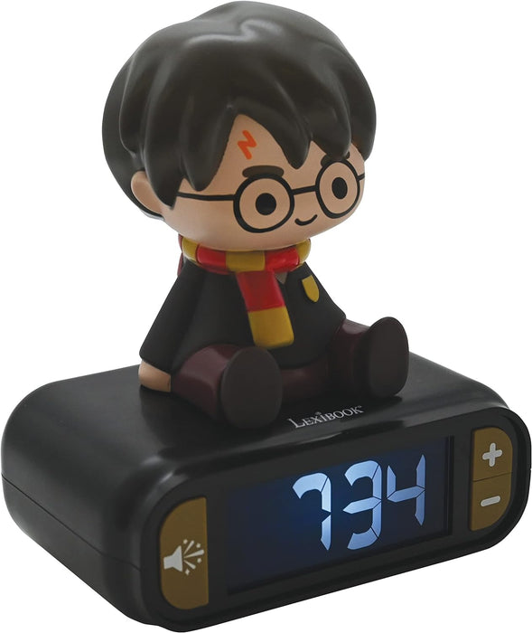 LEXIBOOK, Harry Potter, Nightlight alarm clock, Sounds and Melodies, LCD Backlit screen, Luminous, Snooze, Black, RL800HP